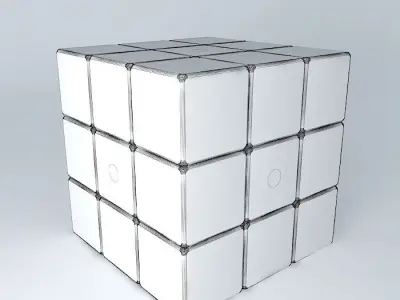 rubix cube sample with rounded edges  corners Free 3D model