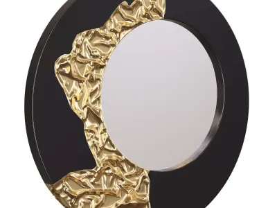 Mercury Mirror Black Gold  by Phillips Collection 3D model