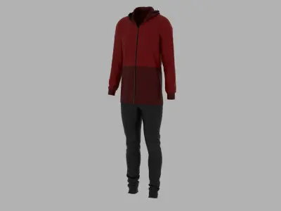 Sport Suit Low-poly 3D model 41