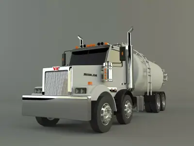western star truck 3D model