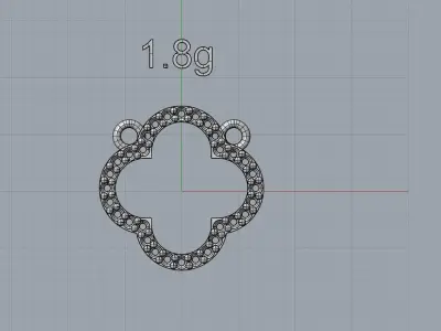 VAN CLEEF  SET WITH STONE 3D print model