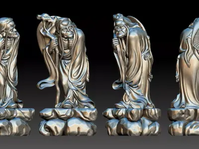 Arhat long eyelashes  3D print model