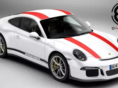 Porsche 911 R 2017 3D model