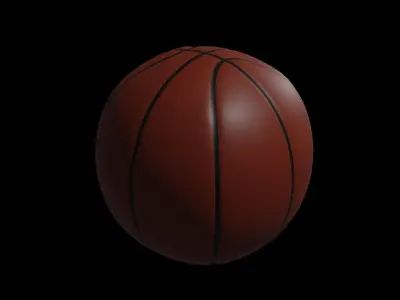 Basket Ball Low-poly 3D model
