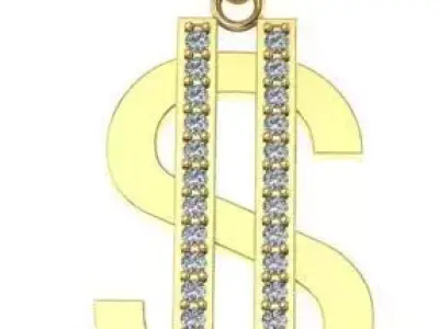 DOLLAR NECKLASE 3DM 3D print model