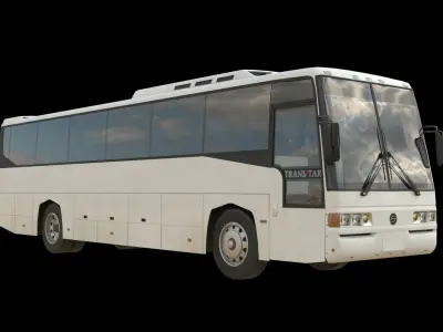SsangYong Transtar Bus Low-poly 3D model