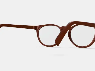 Amari Eyeglasses in Arabica Matte 3D model