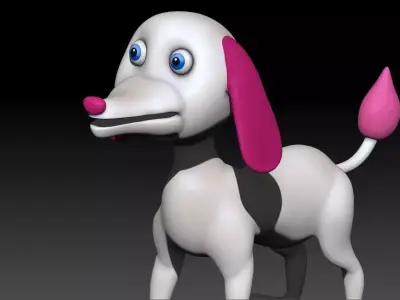 dog 3d model 3D model