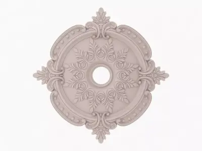 Classic Ceiling Medallion 17 3D model