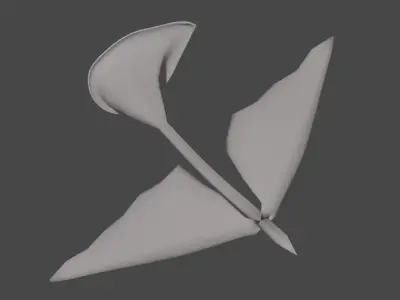 Calla Lily Flower Low-poly 3D model