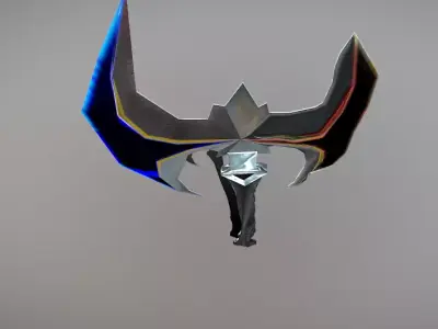 Alien Axe Free low-poly 3D model