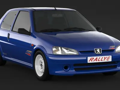 Peugeot 106 RALLYE 3D model