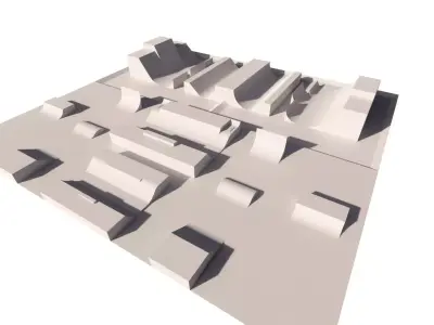 Skatepark-Skate Park PACK 3D model