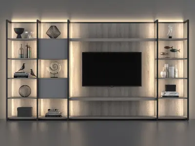 Natevo Continuum TV cabinet Flou 3D model