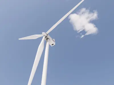 Wind Turbine Pack Low-poly 3D model