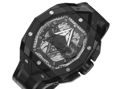 Hublot Spirit of Big Bang Sang Bleu Black Luxury Watch 3D model