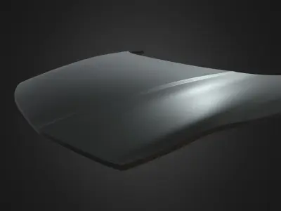 Car Bonnet 01 Low-poly 3D model