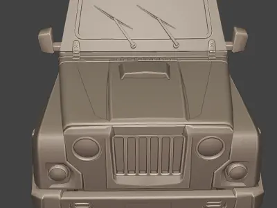 Jeep - Blender Low-poly 3D model
