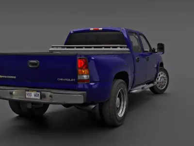 Chevy Silverado 3500 Dually Pickup Truck - Complete Model 3D model