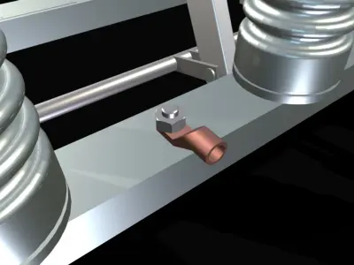 chave seccionadora de media tensao Low-poly 3D model