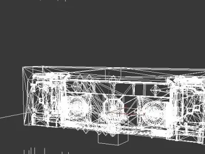 Parede SCI-FI 3D model