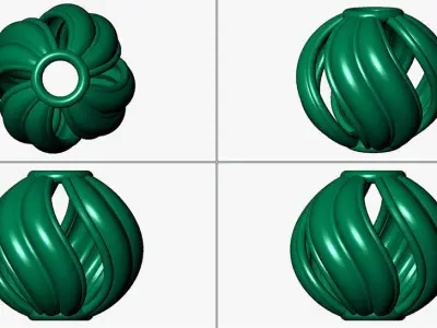 Spherical beads 3D print model