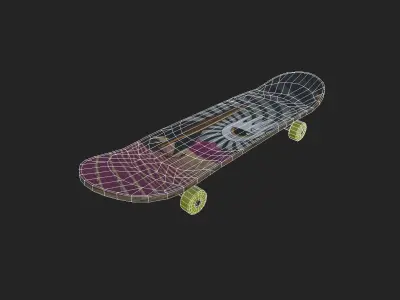 Skateboards Pack Low-poly 3D model