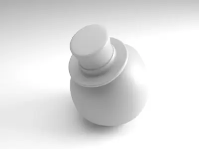 Gentleman skull Figure  3D Printable Model 3D print model