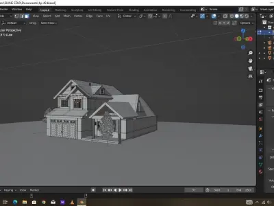 Simple House Design For Sale in Cheap Price Low-poly 3D model