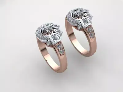 Design rings 3D print model