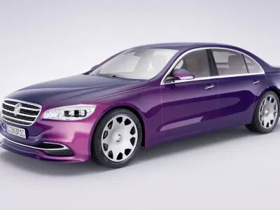 Generic Sedan v31 model Low-poly 3D model