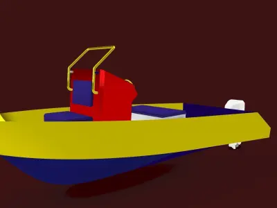 Fishing Boat 3D print model