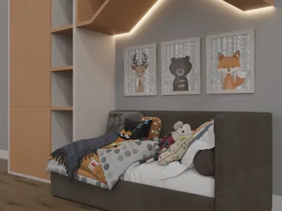 Wardrobe For Children 02 3D model