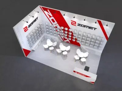 Two wheel car show 3D model