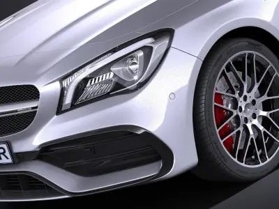 Mercedes-Benz CLA45 AMG Shooting Brake 2017 3D model