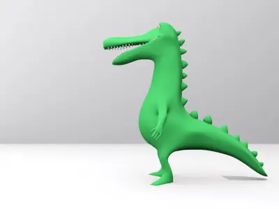 Cartoon Crocodiles  Character 3D model