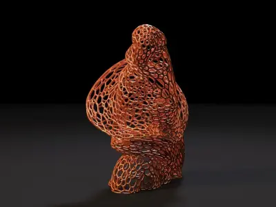 Witch bust 3D print model