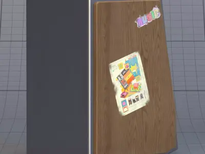 Wooden speaker 3D model