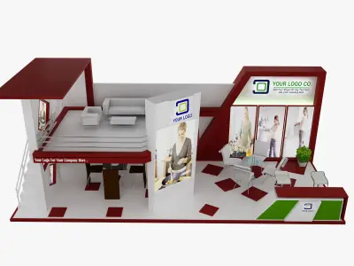 Booth Exhibition Stand a475a 3D model