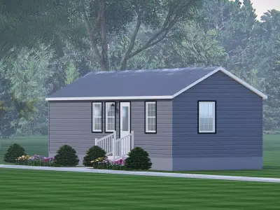 Rustic Barndominium Exterior Farmhouse Inspired Home 3D 3D model