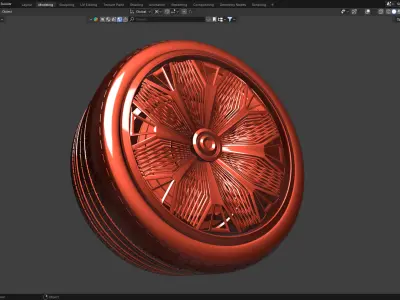 Luxury 3d Rim Model  3D model
