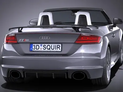 Audi TT RS Roadster 2017 3D model