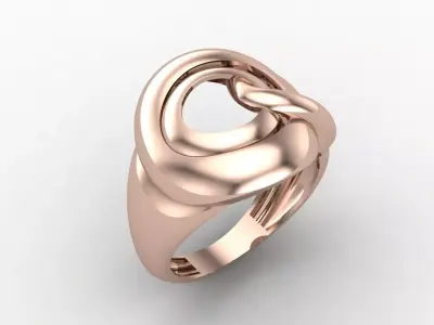 Plain Ring Women Ready STL 3DM Models Womens Rings 3D models 3D print model 9