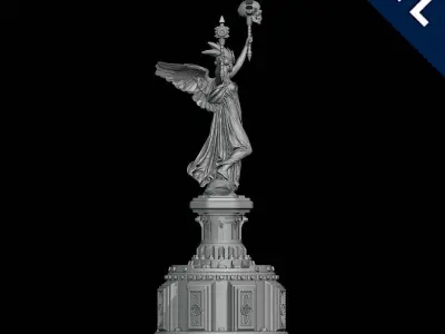 Angel of War - Statue Free 3D print model