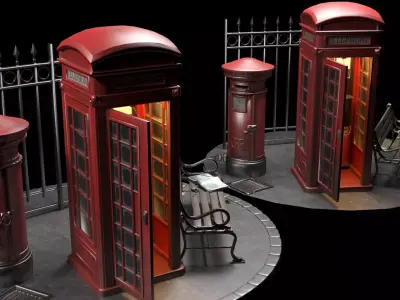 London Corner Free 3D model
