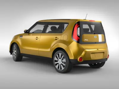 Kia Soul II 2014 3D model