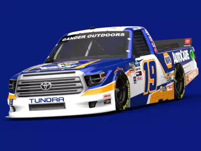 Toyota Tundra NASCAR CWS 2020 Low-poly 3D model