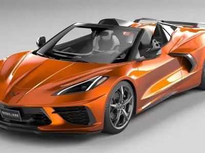 Chevrolet Corvette C8 Stingray Convertible CG 2020 3D model