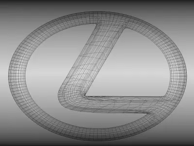 Lexus logo 3D model