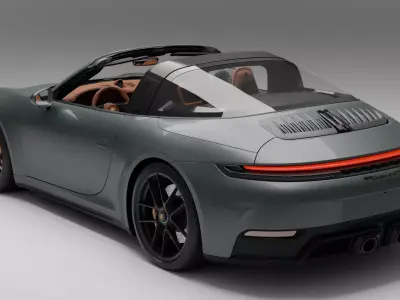 Porsche 911 Targa 4 GTS 2026 Low-poly 3D model